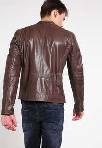 เสื้อแจ็กเก็ตหนังแกะสำหรับผู้ชายเสื้อผ้าที่ทนทาน - Product Image 4