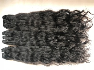 Paquets de cheveux vierges Remy avec fermeture à lacet couleur blonde 613 cheveux indiens avec extension de cheveux humains bruts vague de corps - Product Image 2