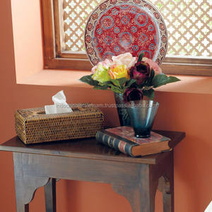 Soporte de papel tisú de mimbre tejido a mano de Vietnam - Product Image 4