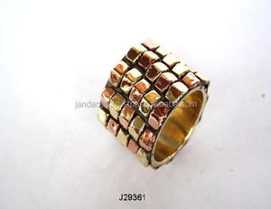 Servilletero de latón y cobre de alta calidad en acabado pulido, servilletero, decoración de mesa de cena, precio al por mayor - Product Image 3