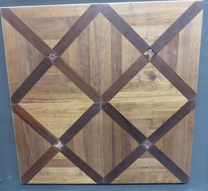 Parqueterie d'art personnalisable Contreplaqué de bois de chêne Surface lisse brossée pour l'intérieur et l'hôtel - Product Image 2