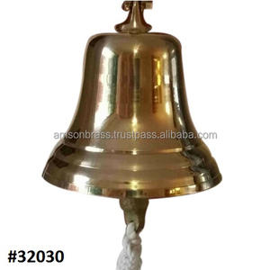 Campana escolar de Metal Verdigris antiguo Campana de cena de latón para exteriores Campanas redondas de latón Metal de la más alta calidad - Product Image 5