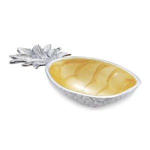 Aluminum Metal Nickel Plated Pineapple Shape <b>Bowl</b> Modern Home Serving Dry Fruits <b>Snacks</b> Decorative <b>Bowl</b> - Product Image 1