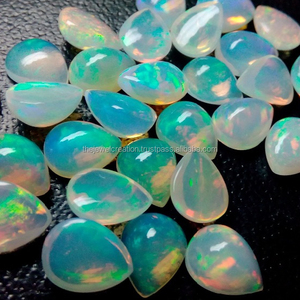 5mm 6mm 7mm naturel éthiopien opale poire dos plat cabochons calibrés en vrac fournisseur en ligne pierre fabrication de bijoux Alibaba inde - Product Image 2