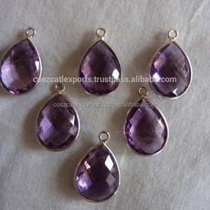 Améthyste Pierres Précieuses de Lunette Connecteur - Product Image 1
