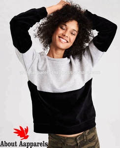 Sweat-shirt de gymnastique à logo personnalisé pour femmes à manches longues en coton uni coupe ajustée poches kangourou sur le devant sweats en coton à taille croisée - Product Image 3