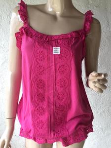 Branded Label Bangladeshi-Made Cotton Women's Sleeveless Embroidery Tops New Sexy Fancy Streetwear XS-XL for Spring Season - Product Image 2