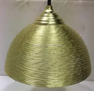 ลวดชุบทองเหลืองทำโคมไฟจี้สำหรับการตกแต่งโรงแรมระดับห้าดาว - Product Image 1