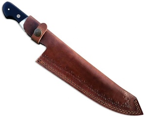 Couteau de chef en acier damas fait à la main avec manche en os de corne de bois lame en acier inoxydable pour la cuisine - Product Image 5