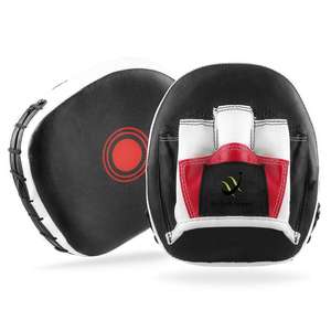 Haute Qualité Poinçonnage Cible Focus Mitaines En Cuir Durable, Meilleure Vente Boxe Courbé Focus Poinçonnage Mitaines-PU Formation Main Pads - Product Image 2