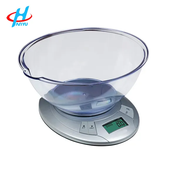 EK3450 Wall mounted digital kitchen food weight scale with removable bowl