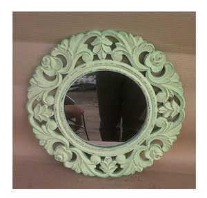 Décor de miroir mural en bois Style Art Déco pour la décoration de la maison et du bureau - Product Image 5