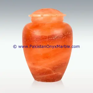 Mewah Dekoratif HIMALAYAN ROCK SALT Guci Abu Dewasa Kremasi Guci