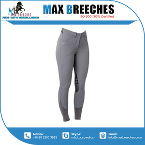 Pantalones de caballo personalizados de alta calidad con parche de rodilla de silicona para montar directamente desde la India - Product Image 5