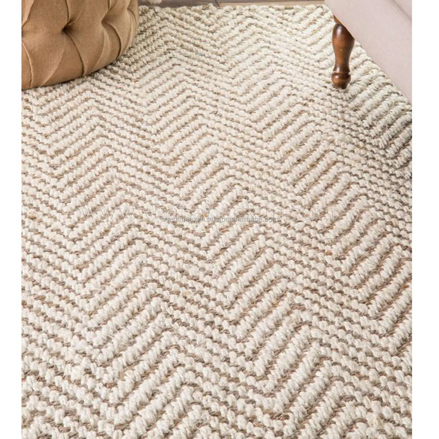 גורף מכירת טבעי 100% קנבוס יוטה שטיחים לעיצוב בית