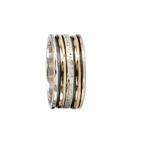 Plain handmade designer 925 sterling silver jewelry wholesale <b>spinner</b> <b>ring</b> - Product Image 1