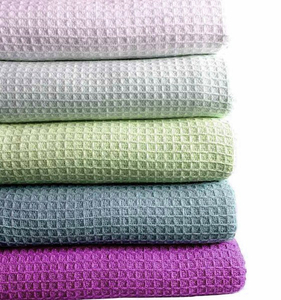 Manta térmica y mantas de tejido de gofres de algodón 100% de aspecto moderno, capas de temporada súper suaves, comodidad clásica - Product Image 4