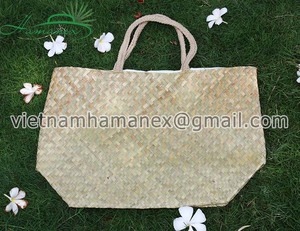 Wholesale Women's Natural Seagrass <b>Straw</b> <b>Tote</b> <b>Bag</b> Vietnam Origin Custom Logo Beach Fashion Style - Product Image 2