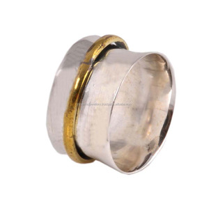 Unisex 925 Silver Brass Wholesale Meditation Spinner Rings <b>Anxiety</b> Relief <b>Jewelry</b> for Weddings Parties Engagement Occasions - Product Image 2