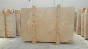 2025 classico travertino esterno in pietra naturale Beige romano 2cm-3cm lastra di spessore opaco levigato in marmo di onice CEM-SLB-01 di tacchino