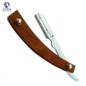 Navaja de Afeitar Plegable con Mango de Madera y Hoja Afilada para Hombres, Afeitado de Barba y Cuidado Profesional de Barbería al por Mayor - Product Image 5