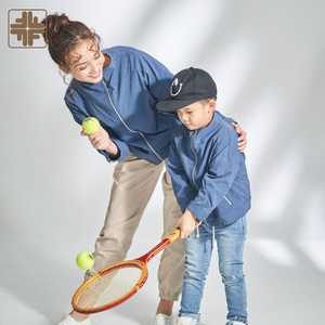 Chaqueta de ropa de protección solar a juego para padres e hijos de patrón sólido OEM ODM - Product Image 1