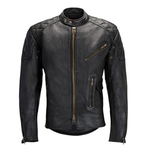 Veste de toilette pour hommes adultes, col à fermeture éclair, solide - Product Image 3
