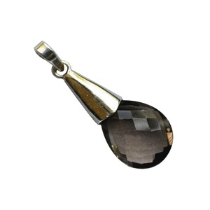 Pierres Précieuses indiennes Sterling 925 Pendentif en argent - Product Image 1