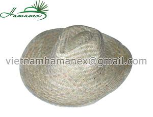 หมวกคาวบอยปีกโค้งหญ้าทะเลธรรมชาติทำด้วยมือพร้อมเชือกอุปกรณ์เสริมหมวกฟางธรรมชาติ - Product Image 5