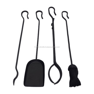 Juego de 4 piezas de herramientas metálicas para chimenea sin soporte - Product Image 3