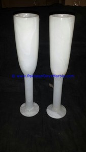 แก้วไวน์และถ้วยไวน์ลายหินออนิกซ์และหินอ่อน - Product Image 3