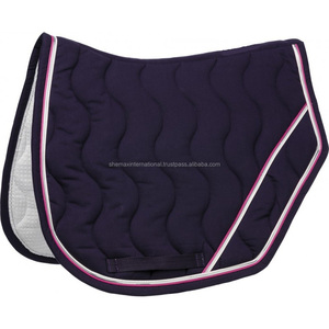 Shemax 2024 Customผ้าซาตินภาษาอังกฤษDressageอานPadผ้าฝ้ายโลโก้สไตล์สีเพชรขนาดใหญ่อานแผ่นผ้าและNumnahs - Product Image 1