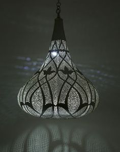 Silver <b>Moroccan</b> Pendant Lamp - Product Image 2
