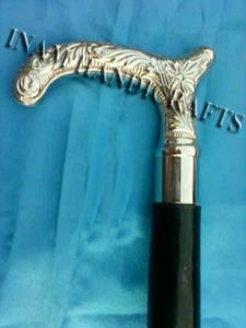 Canne/Canne en bois décorative sur mesure avec poignée derby en laiton - Product Image 3