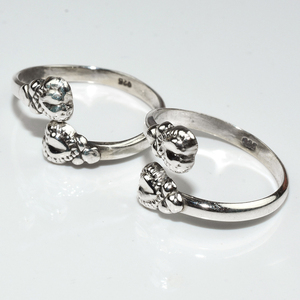 Belle bague d'orteil en argent Sterling 925 en forme de cœur, bijoux en argent 925, bijoux en argent Sterling - Product Image 3
