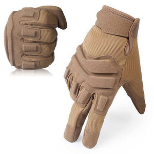 ถุงมือยุทธวิธีสีดำประสิทธิภาพสูงพร้อมสนับมือแบบแข็งวัสดุไมโครไฟเบอร์ระบายอากาศ - Product Image 6