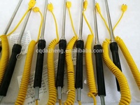 Thermomètre portable portable avec sonde de surface à thermocouple de type K Capteur de température OEM personnalisable