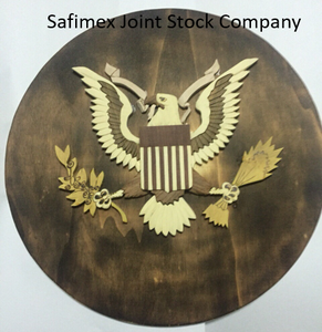 ไม้แกะสลักโลโก้,ไม้แกะสลักผนังโล่,ไม้ตกแต่งชิ้น - Product Image 3