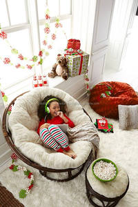 Fauteuil Papasan en rotin vintage - Product Image 4