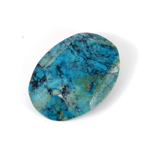 Piedra preciosa Natural de 32x23mm, cabujones ovalados de turquesas tibetanas, al por mayor de la India - Product Image 2