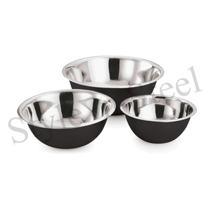 Bol de mélange profond en acier inoxydable de luxe pour la cuisson des gâteaux et la salade de fruits - Product Image 3