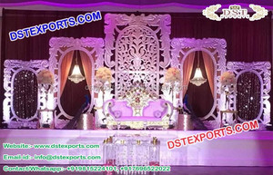 ฉากหลังตกแต่งใหม่,แผงสี่เหลี่ยมพร้อมดอกไม้ติดผนังฉากหลังเวทีงานแต่งงาน - Product Image 5