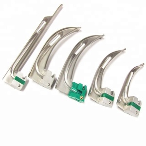 Hojas de laringoscopio de fibra óptica de acero inoxidable de un solo uso Base de instrumentos quirúrgicos - Product Image 1