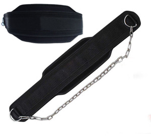 Cinturón de inmersión de levantamiento de pesas, correas de soporte de gimnasio de neopreno, envolturas de GEL con cadena para levantamiento de pesas doble, envoltura de GEL para gimnasio con cadena - Product Image 4