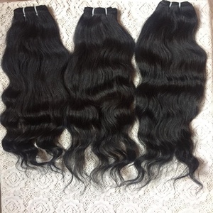 Envío listo suave Natural negro cutícula alineada Remy trama suelta ondulado estilo vietnamita indio crudo virgen HD extensiones de cabello humano - Product Image 1