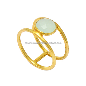 แหวนเงินสเตอร์ลิง925พร้อมแหวนพลอยโมราชุบทองแหวนแฟชั่นอินเทรนด์สำหรับเป็นของขวัญแต่งงาน - Product Image 4