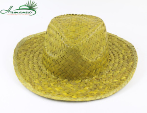 หมวกฟางหญ้าทะเลสีทองปรับแต่งได้สไตล์ที่ไม่ซ้ำใครพร้อมลวดลายปัก - Product Image 2