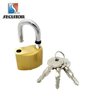 Cadenas en laiton à clé croisée sécurisé - Product Image 1