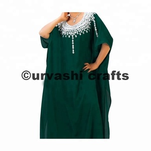 Venta al por mayor nueva colección de lujo boda Kaftan de lujo con cuentas de cristal Kaftan Abaya vestido de novia personalizado Dubai Kaftan para las mujeres - Product Image 2