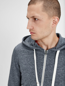 Sudaderas con capucha de algodón pesado con cremallera orgánica Unisex de alta calidad con sudaderas con estampado de soplo - Product Image 4